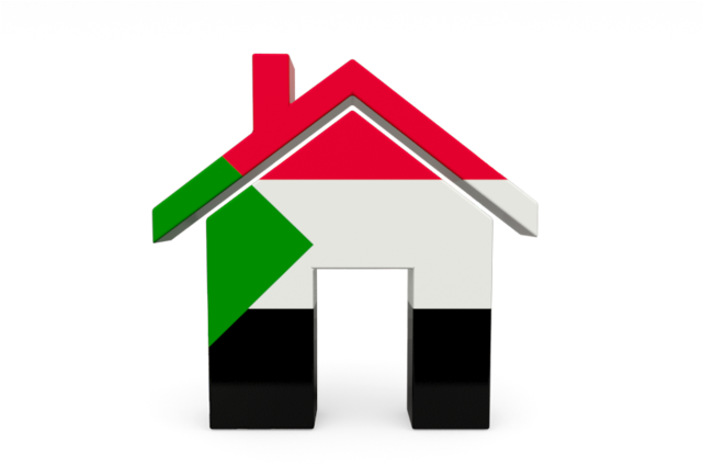 Illustration Of Flag Of Sudan - House (640x480)