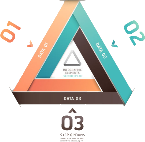 Origami Triangle Illustration - Origami Triangle Illustration (790x775)