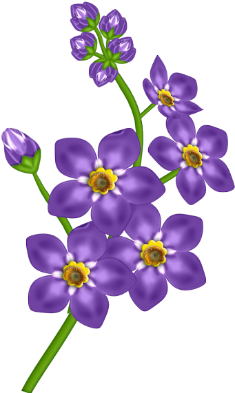 Violet Purple Flower Clip Art - Lila (600x600)