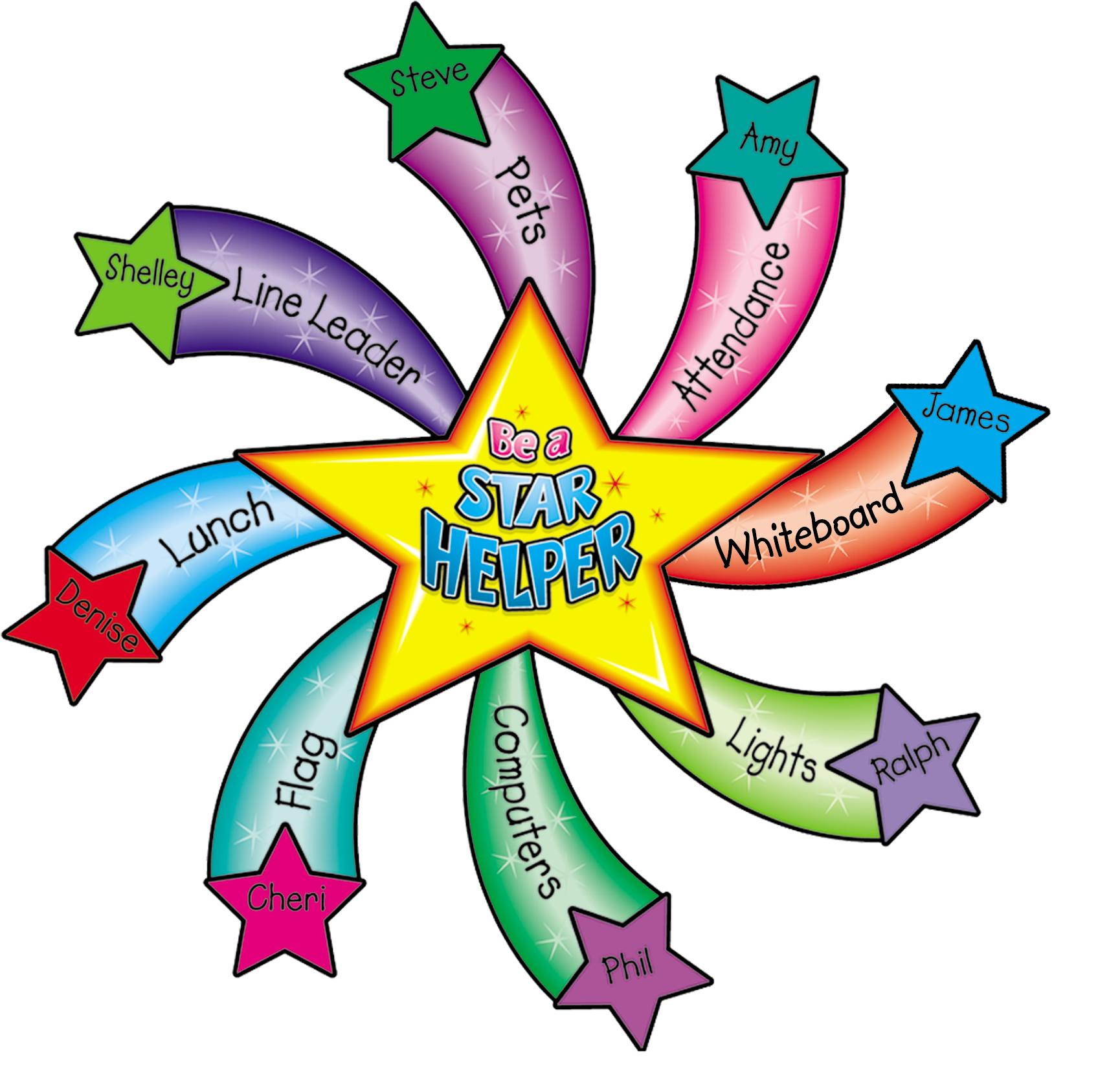 Star Helper Bulletin Board Display Set - Board Decoration For English (2000x2000)