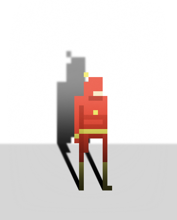 Comic - Pixel Art Simple Hero (600x745)