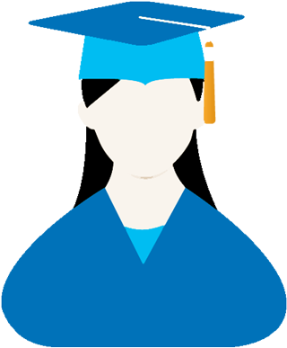 Female College Students Icon - Icon (400x400)