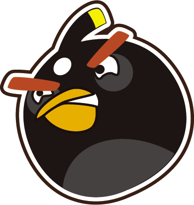 Angry Birds Space Clipart - Red Angry Bird Small (390x412)