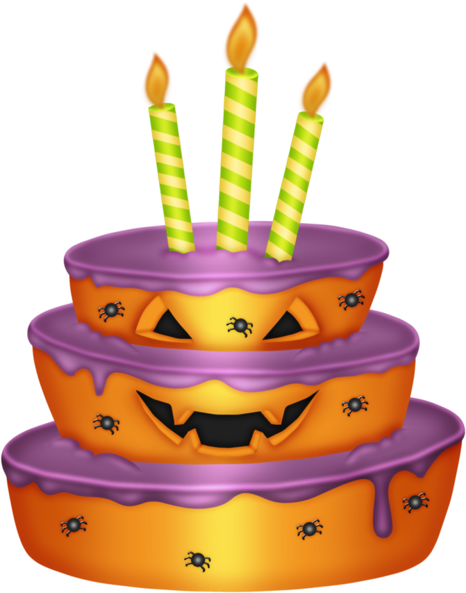Http - //rosimeri - Minus - Com/mgxfz40b0nt0d - Halloween Birthday Cake Clip Art (744x900)