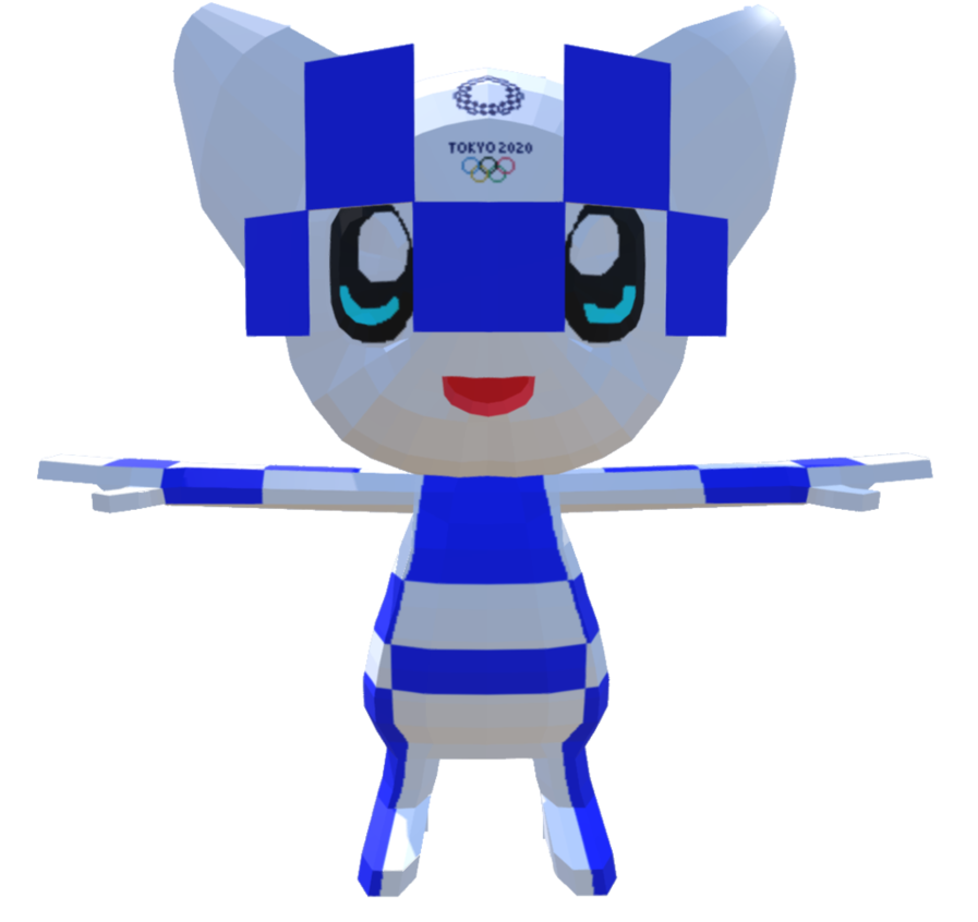 2020 Tokyo Olympic Mascot In 3d By Xelaalex - 2020 Summer Olympics (896x891)