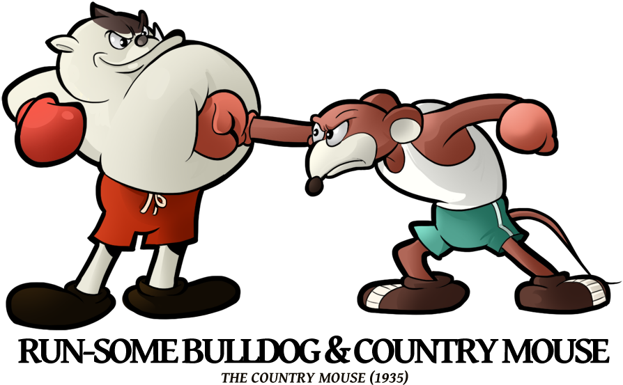 Run-some Bulldog 'n Country Mouse By Boscoloandrea - Merrie Melodies (900x575)
