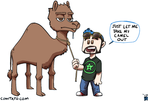 Cartoon Camel Cliparts - Cartoon (500x367)