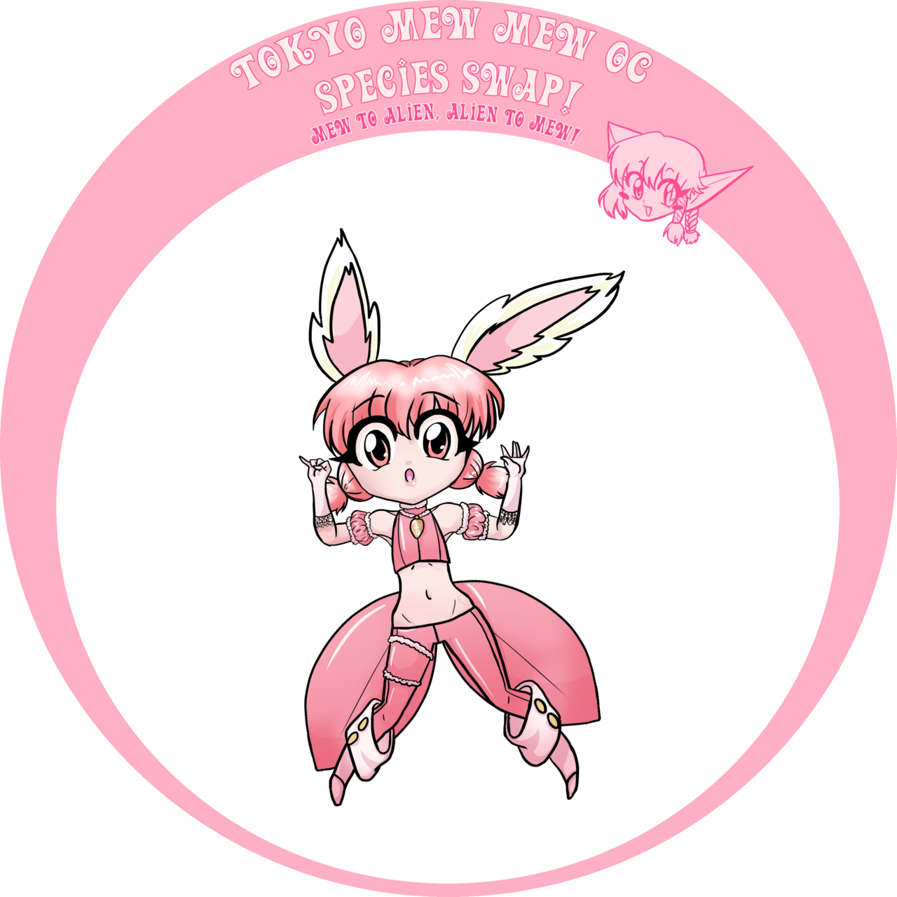 Squeezemelittle Tokyo Mew Mew Meme Species Swap - Cartoon (1280x1280)