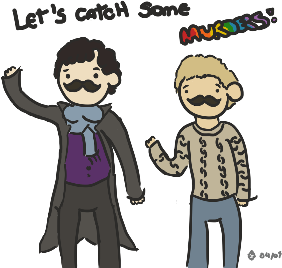 Bbc Sherlock - Sherlock Cartoon Fan Art (1000x1000)