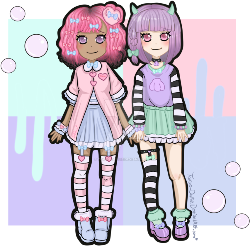 Fairy Kei Cotton Candy X Gothic Minty Grape Decor By - Grape (917x872)
