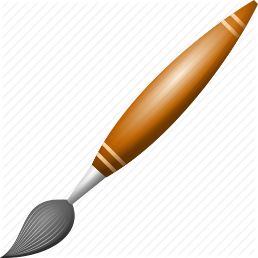 Artistic, Decoration, Draw, Drawing, Paint Brush, Paintbrush - Paint Brush Drawing Png (512x512)