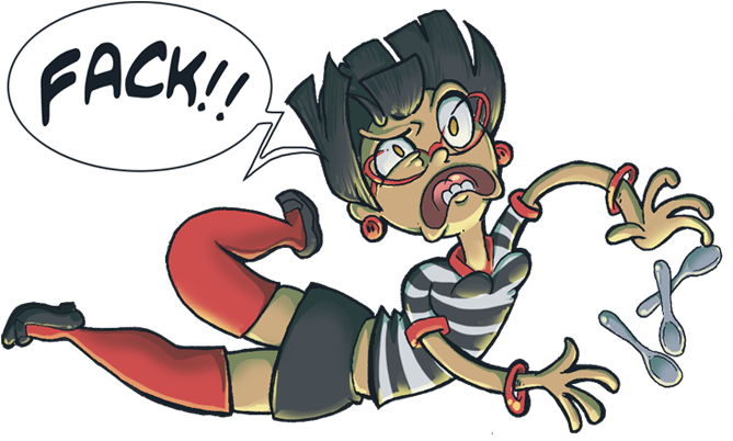 Tumble Spoons By Kozispoon - Cartoon (694x419)