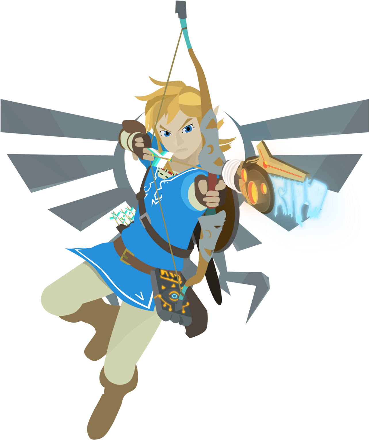Hikki - Legend Of Zelda Breath Of The Wild Link Png (1600x1600)