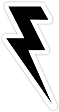 Lightning - Bolt - Logo - Black - Killers Lightning Bolt Logo (375x360)