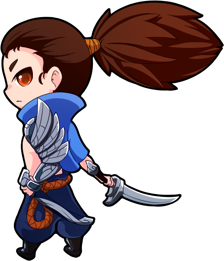 Yasuo Commission By Reggitar On Deviantart - Yasuo Chibi Png (900x900)