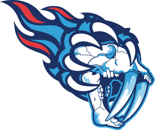 Tennessee City Redo - Nashville Predators Skull Logo (520x436)