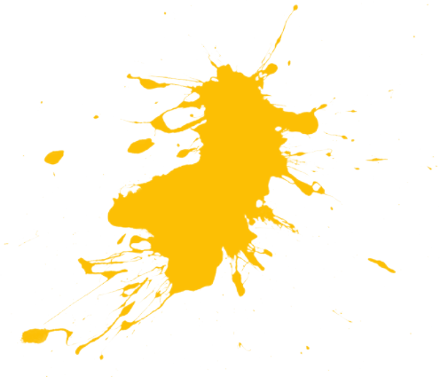 Orange Paint Splatter Clip Clipart Orange Splat Png - Yellow Paint Splatter Transparent Background (496x425)