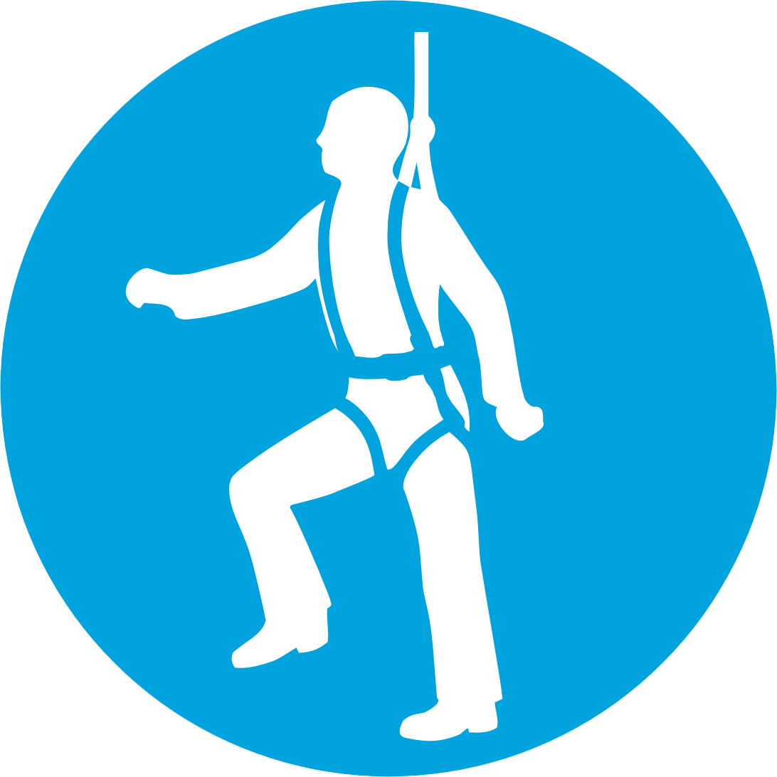 Working At Height Safety Harness Clipart - Use Safety Harness Sign (1092x1092)