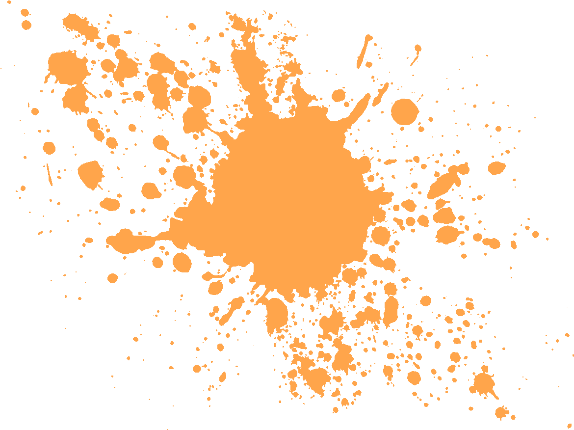 Splatter Clipart Orange - Salpicadura De Pintura Png (1280x960)