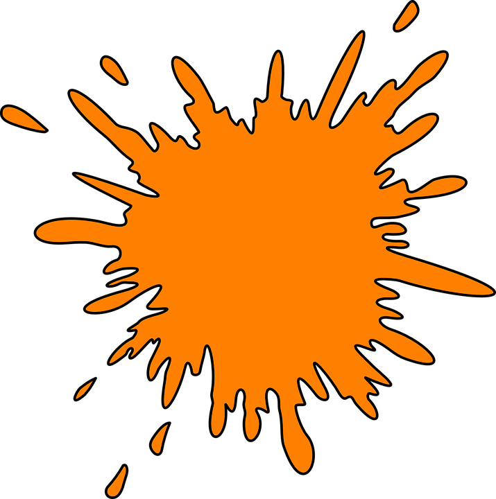 Splatter Clipart Spilled Paint - Splash Clip Art (715x720)