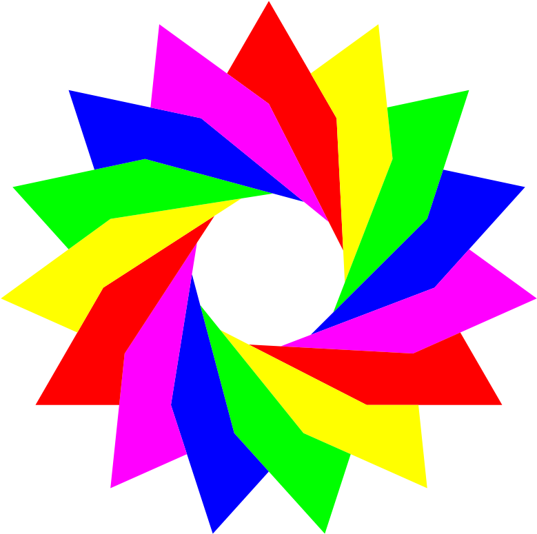 Free January 10 2013 5 Triangles - Vector Graphics (800x800)