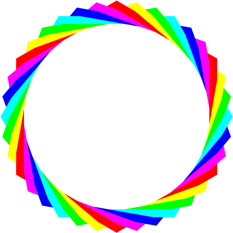 Free January 13 2012 6 Hexagons - Transparent Background Rainbow Circle (800x800)