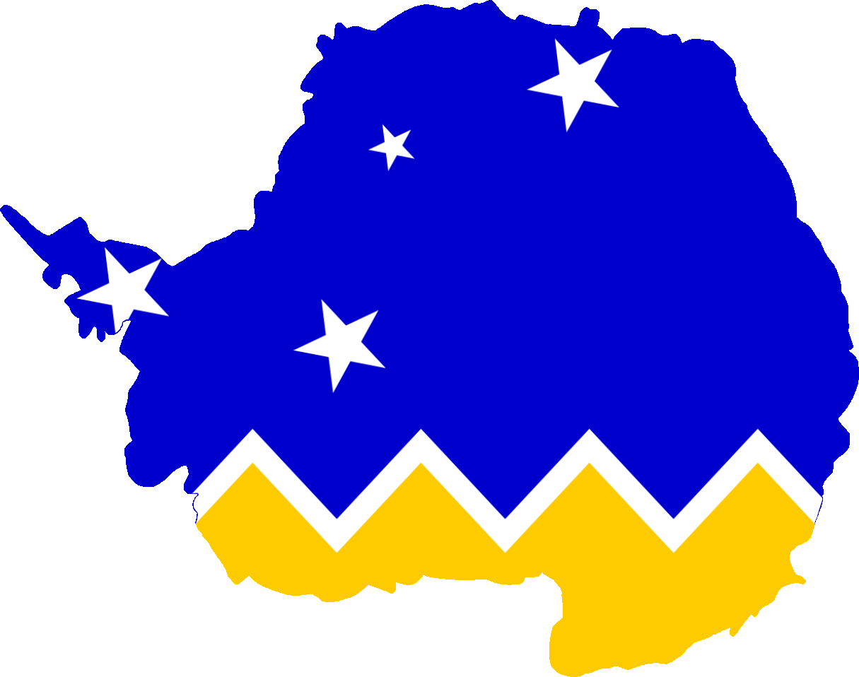 Flag Map Of Antarctica - 14th Star Brewing (1215x958)