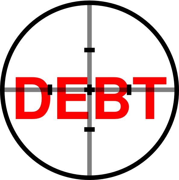 Debt Destruction Clip Art At Clker - National Debt Transparent Clipart (594x596)
