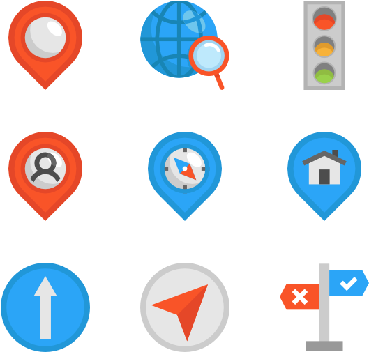 Location Icons 14 991 Free Vector Icons Rh Flaticon - Navigation Icon (600x564)