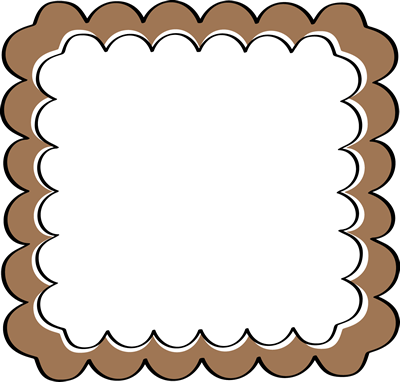 Brown Scalloped Frame Free Clip Art Frames - Paparazzi Mystery Grab Bag (476x464)