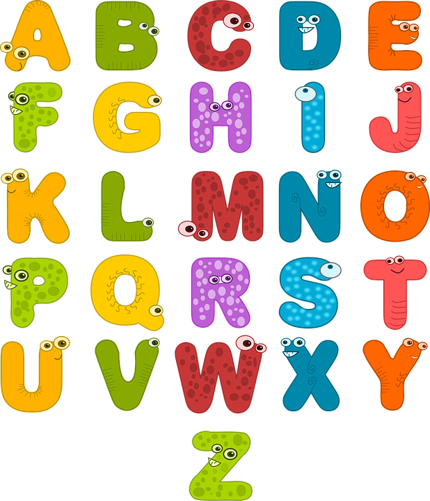 Free Vector Graphic - Alphabet Clipart (618x720)