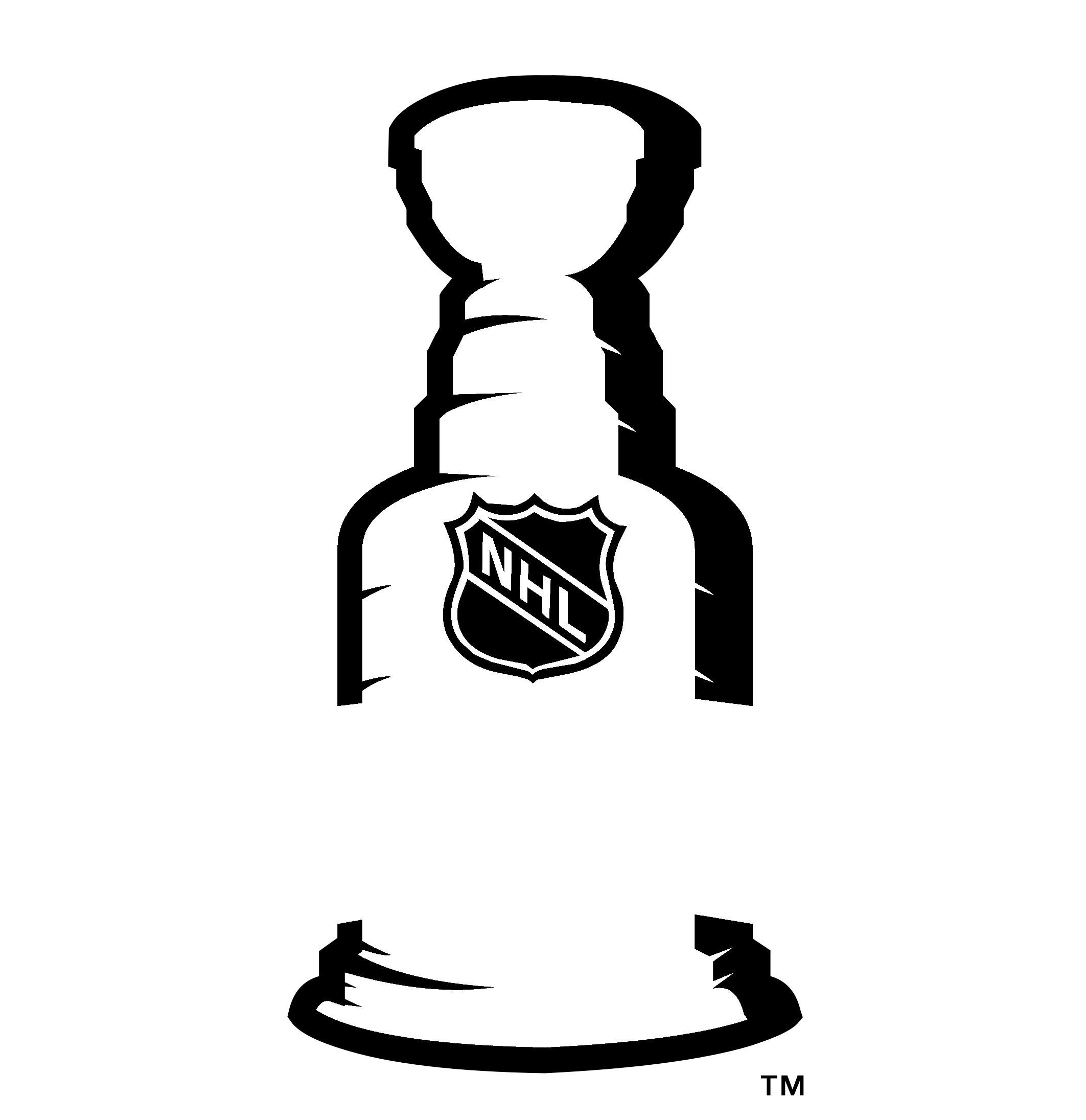 Stanley Cup 1996 Logo Black And White - Stanley Cup Black And White (2400x2400)