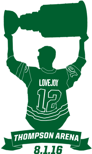 Several Current Members Of The Big Green Hockey Teams - Illustration (640x640)