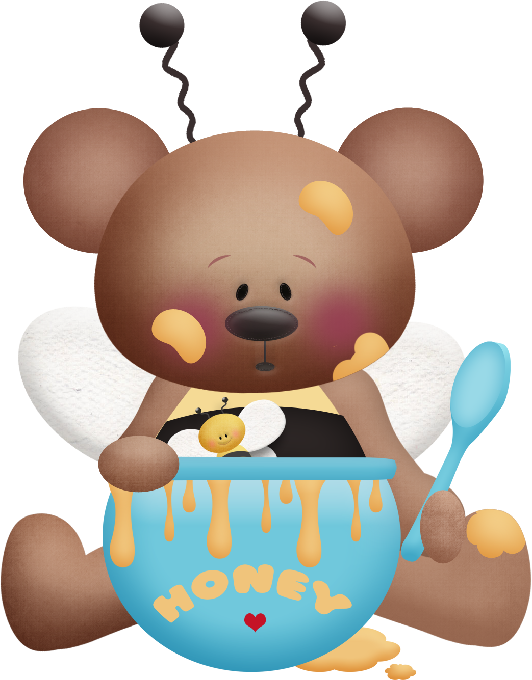 Piggy Bank, Teddy Bears, Bee Clipart, Bee Theme, Cold - Clip Art (1043x1335)