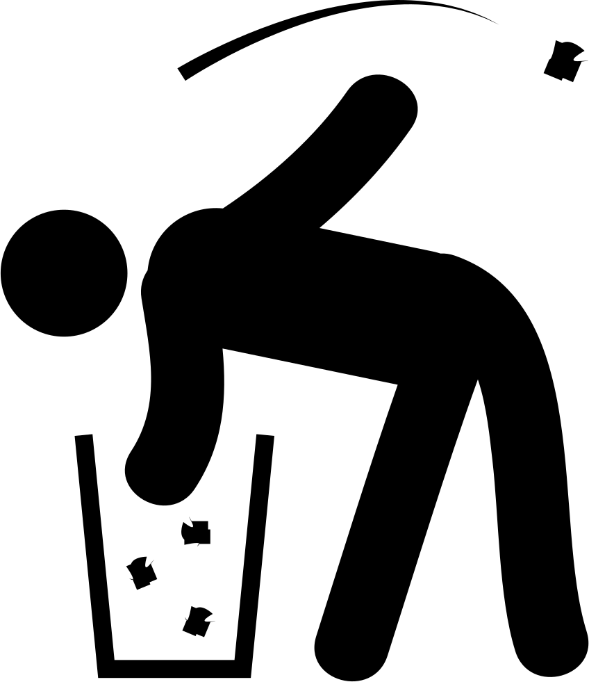 Man Looking Through The Garbage Container Comments - Basura Icono Png (848x981)