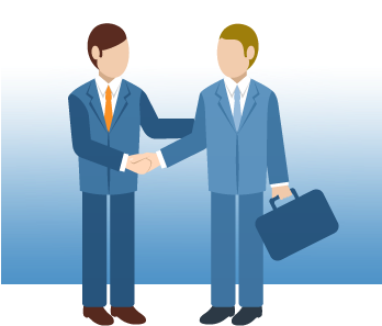 Register & Sell Products - People Shake Hand Png (347x346)