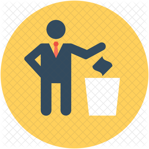 Throwing Icon - Waste Container (512x512)