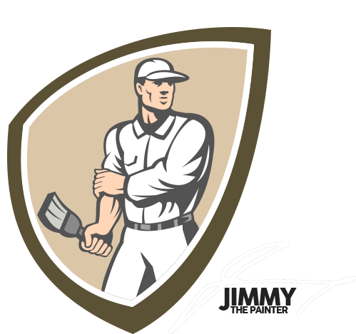 House Painter Holding Paintbrush Shield Card (527x499)