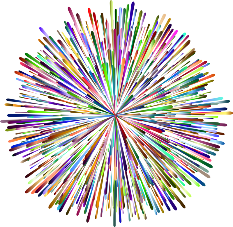 Pictures Of Fireworks Clipart Vector Png - Fireworks With No Background (800x781)
