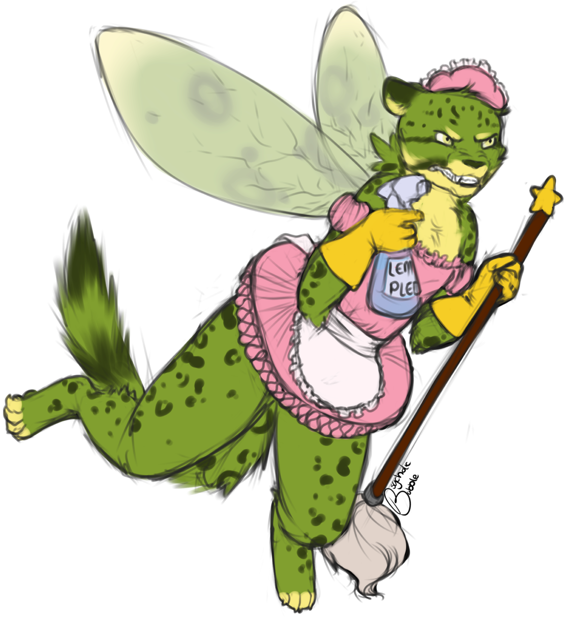 Lemon Pledge Fairy - Cartoon (1280x1280)