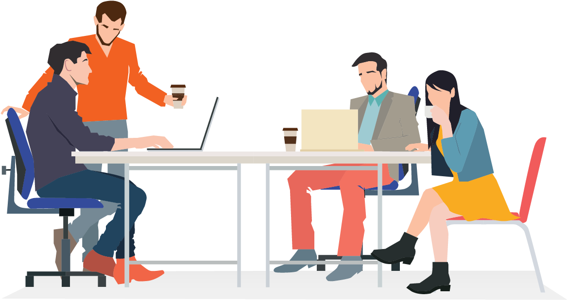 Meeting Coworking Infographic Businessperson - Team Concept (1729x1130)