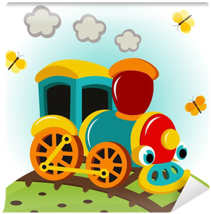 Vector Illustration Wall Mural • Pixers® • We Live - Imagen De Tren Animada (400x400)