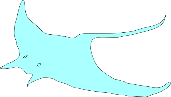 Stingray Clip Art At Clker - Stingray Clip Art At Clker (600x339)