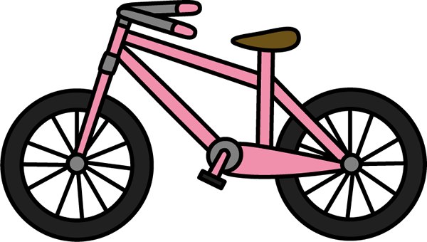 Clipart Of Kitchen, Bicycle And Bikes - Boy Riding Bike Clipart (600x340)