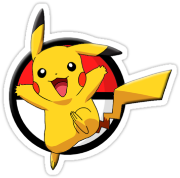 Pokeball And Pikachu - Pokemon Fan Club Logo (375x360)