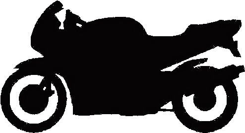 This Will Auto Select Road Surface And Twisty Rating - Silhouette Of A Motorcycle (500x500)