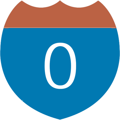 Highway Road Symbols , Highway - Highway Symbol On A Map (398x400)