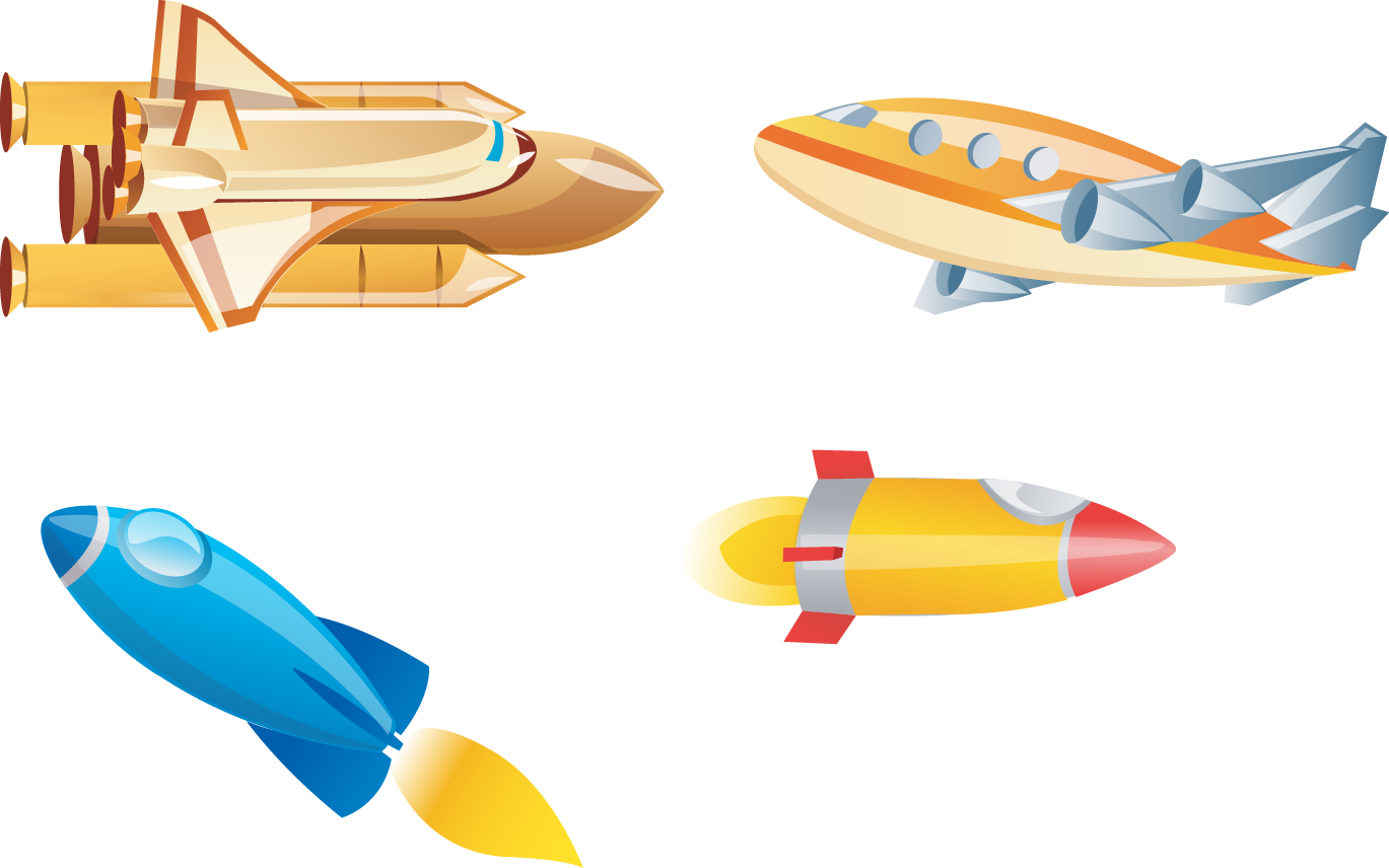 Airplane Spacecraft Rocket Clip Art - Science (1369x856)