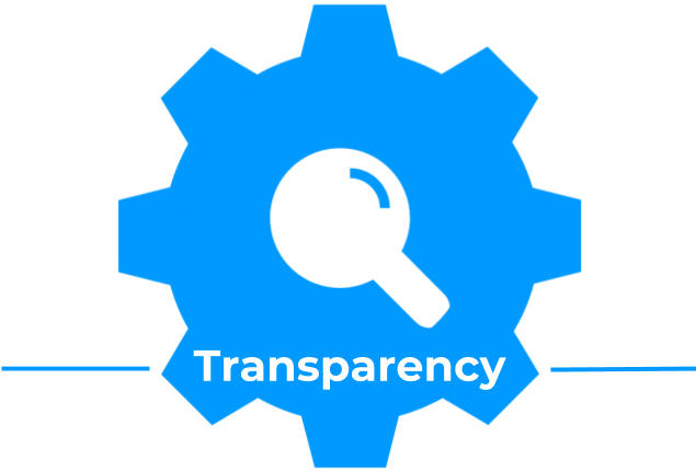 Transparency Cog Icon - Convenience Icon Png Blue (635x430)