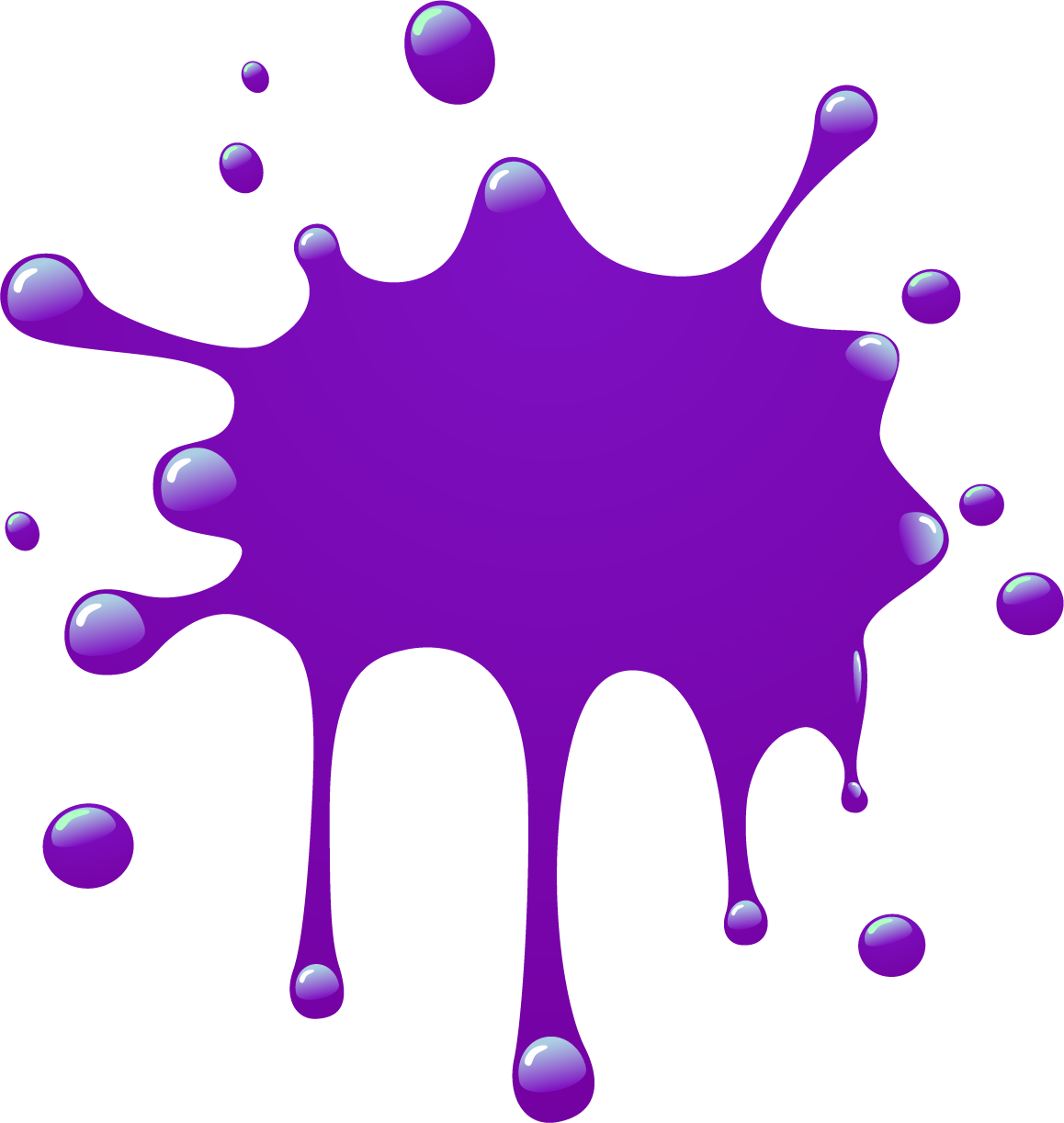 Free Paint Splashes On Behance Splatter Drip Clipart - Purple Paint Splatte...